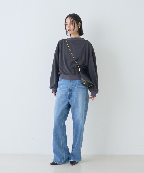 Rouge vif Anna（ルージュヴィフアンナ）の「ポリスパンパフスリーブイージーカットプルオーバー/吸水速乾（Tシャツ/カットソー・レディース・カーキ/オフホワイト/チャコールグレー・フリー）」の14枚目の写真