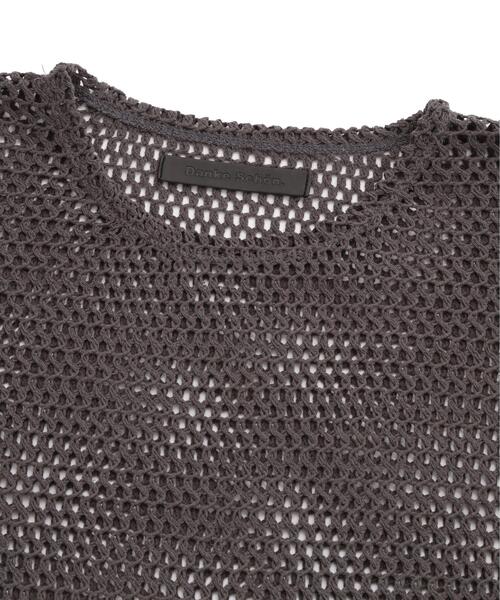 DANKE SCHON（ダンケシェーン）の「DankeSchon/ダンケシェーン/MESH S/S TEE（Tシャツ/カットソー・メンズ・ホワイト/ブラック/グレー・F）」の10枚目の写真