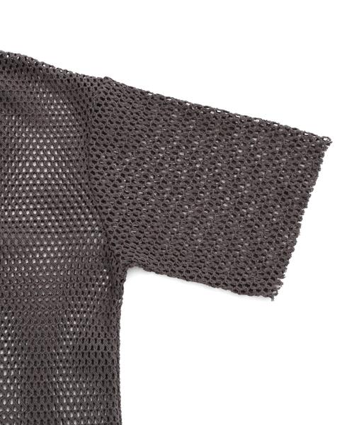 DANKE SCHON（ダンケシェーン）の「DankeSchon/ダンケシェーン/MESH S/S TEE（Tシャツ/カットソー・メンズ・ホワイト/ブラック/グレー・F）」の11枚目の写真
