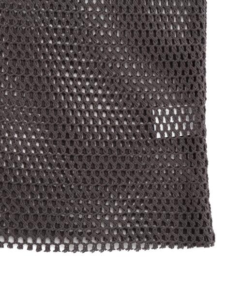 DANKE SCHON（ダンケシェーン）の「DankeSchon/ダンケシェーン/MESH S/S TEE（Tシャツ/カットソー・メンズ・ホワイト/ブラック/グレー・F）」の12枚目の写真