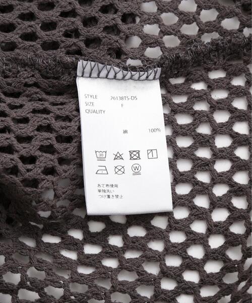 DANKE SCHON（ダンケシェーン）の「DankeSchon/ダンケシェーン/MESH S/S TEE（Tシャツ/カットソー・メンズ・ホワイト/ブラック/グレー・F）」の15枚目の写真