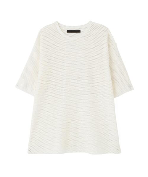 DANKE SCHON（ダンケシェーン）の「DankeSchon/ダンケシェーン/MESH S/S TEE（Tシャツ/カットソー・メンズ・ホワイト/ブラック/グレー・F）」の17枚目の写真