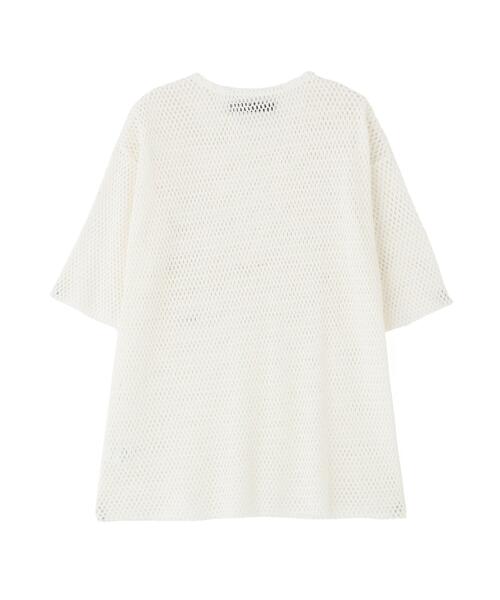 DANKE SCHON（ダンケシェーン）の「DankeSchon/ダンケシェーン/MESH S/S TEE（Tシャツ/カットソー・メンズ・ホワイト/ブラック/グレー・F）」の18枚目の写真