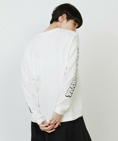 FRAPBOIS PARK(フラボアパーク)の「パークL/S T(Tシャツ/カットソー・レディース・オリーブ/ネイビー/ホワイト・1/2)」の5枚目の写真