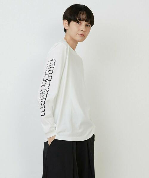 FRAPBOIS PARK(フラボアパーク)の「パークL/S T(Tシャツ/カットソー・レディース・オリーブ/ネイビー/ホワイト・1/2)」の6枚目の写真