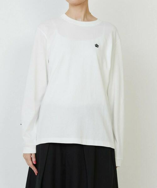 FRAPBOIS PARK(フラボアパーク)の「パークL/S T(Tシャツ/カットソー・レディース・オリーブ/ネイビー/ホワイト・1/2)」の8枚目の写真