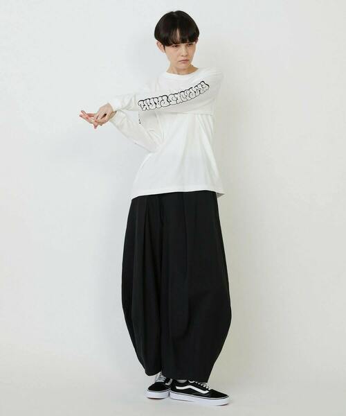 FRAPBOIS PARK(フラボアパーク)の「パークL/S T(Tシャツ/カットソー・レディース・オリーブ/ネイビー/ホワイト・1/2)」の9枚目の写真