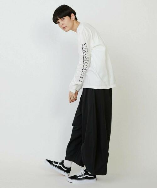 FRAPBOIS PARK(フラボアパーク)の「パークL/S T(Tシャツ/カットソー・レディース・オリーブ/ネイビー/ホワイト・1/2)」の10枚目の写真