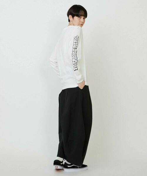 FRAPBOIS PARK(フラボアパーク)の「パークL/S T(Tシャツ/カットソー・レディース・オリーブ/ネイビー/ホワイト・1/2)」の11枚目の写真