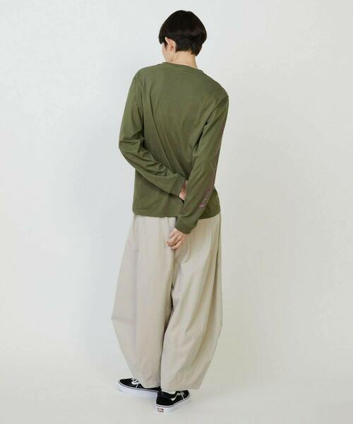 FRAPBOIS PARK(フラボアパーク)の「パークL/S T(Tシャツ/カットソー・レディース・オリーブ/ネイビー/ホワイト・1/2)」の14枚目の写真