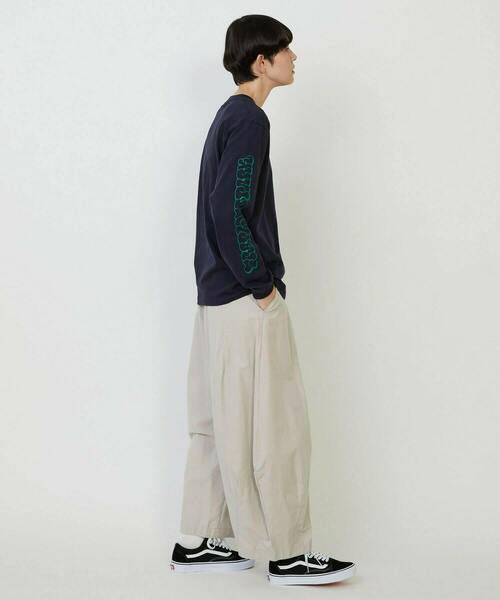 FRAPBOIS PARK(フラボアパーク)の「パークL/S T(Tシャツ/カットソー・レディース・オリーブ/ネイビー/ホワイト・1/2)」の19枚目の写真