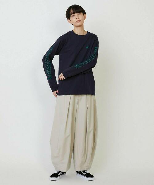 FRAPBOIS PARK(フラボアパーク)の「パークL/S T(Tシャツ/カットソー・レディース・オリーブ/ネイビー/ホワイト・1/2)」の20枚目の写真