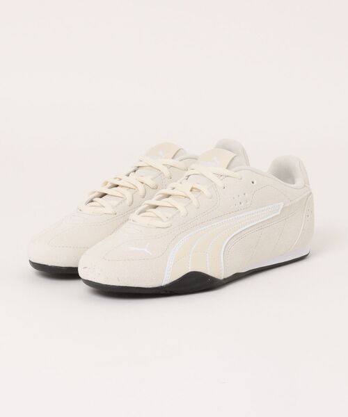 PUMA(プーマ)の「PUMA プーマ CATCH SD【軽量】レディーススニーカー 薄底 ロープロファイル(キャッチスエード) 402681 09 アルパインスノー/プーマホワイト(スニーカー・レディース・ベージュ系その他3/レッド・25.0cm/24.5cm/24.0cm/23.5cm/23.0cm/22.5cm)」の2枚目の写真