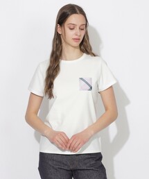 チェックポケットベイビーTシャツ
