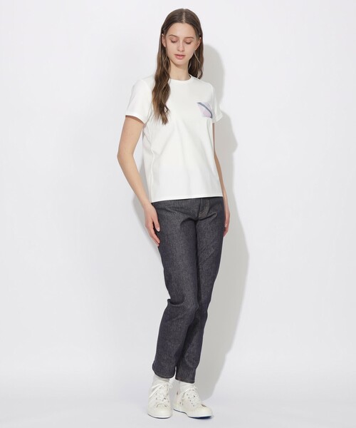 CB CRESTBRIDGE（シービークレストブリッジ）の「チェックポケットベイビーTシャツ（Tシャツ/カットソー・レディース・ブルー系その他2/ブラック/オフホワイト・M）」の15枚目の写真