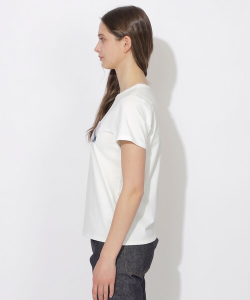CB CRESTBRIDGE（シービークレストブリッジ）の「チェックポケットベイビーTシャツ（Tシャツ/カットソー・レディース・ブルー系その他2/ブラック/オフホワイト・M）」の14枚目の写真