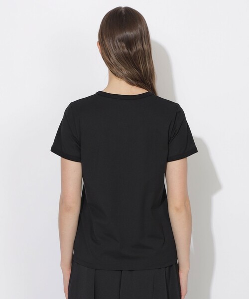 CB CRESTBRIDGE（シービークレストブリッジ）の「チェックポケットベイビーTシャツ（Tシャツ/カットソー・レディース・ブルー系その他2/ブラック/オフホワイト・M）」の9枚目の写真