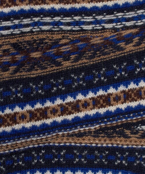 UNITED ARROWS（ユナイテッドアローズ）の「【別注】＜COOHEM＞フェアアイル ニットポロシャツ（ニット/セーター・メンズ・ネイビー・L/S）」の7枚目の写真