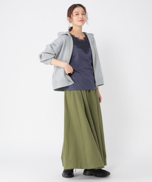 studio CLIP（スタディオクリップ）の「2WAYレースタンクトップ[プラスサイズあり]（タンクトップ・レディース・ネイビー/スモーク/ライトグリーン/ブラウン/ライトグレー/アイボリー/オフホワイト・XX-LARGE/X-LARGE/LARGE/MEDIUM/XXX-LARGE）」の8枚目の写真