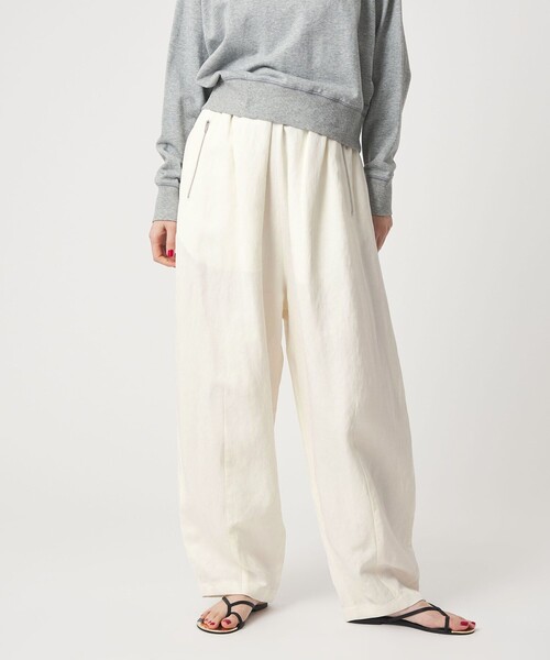 conte（コンテ）の「＜conte＞ボリューム イージーパンツ（その他パンツ・レディース・ベージュ/ホワイト・38/36）」の2枚目の写真