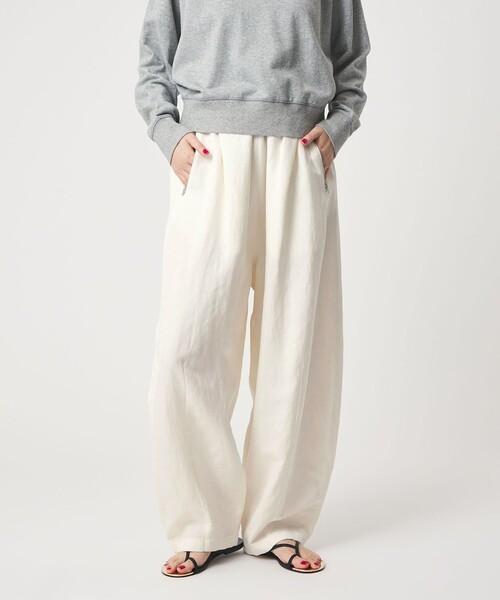 conte（コンテ）の「＜conte＞ボリューム イージーパンツ（その他パンツ・レディース・ベージュ/ホワイト・38/36）」の6枚目の写真