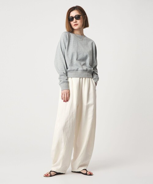 conte（コンテ）の「＜conte＞ボリューム イージーパンツ（その他パンツ・レディース・ベージュ/ホワイト・38/36）」の8枚目の写真