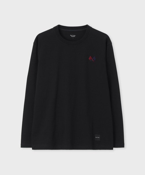 Flag” エンブロイダリー ロングスリーブTシャツ【853358 7130S】（T