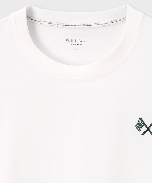 Flag” エンブロイダリー ロングスリーブTシャツ【853358 7130S】（T