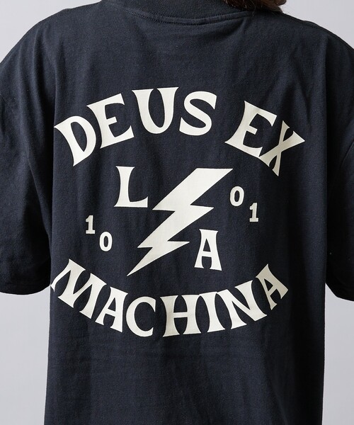 DEUS EX MACHINA（デウスエクスマキナ）の「【Deus Ex Machina / デウスエクスマキナ】 Chinook Tee / ロゴ背面グラフィック 半袖Tシャツ / ユニセックス（Tシャツ/カットソー・メンズ・ブラック/ネイビー・L）」の16枚目の写真