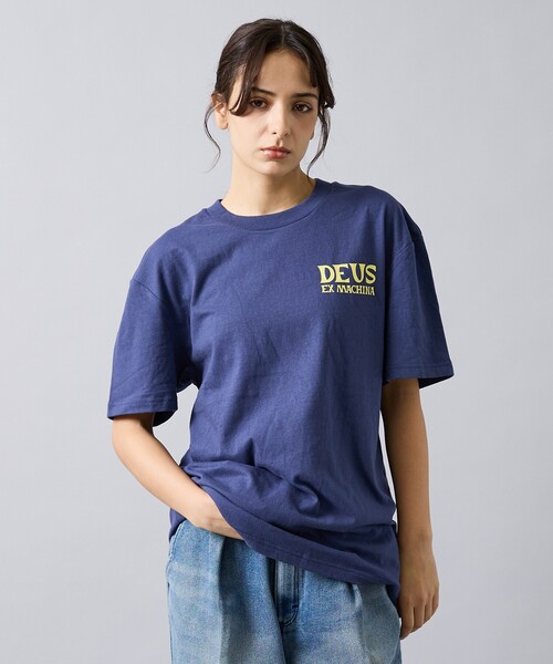 DEUS EX MACHINA（デウスエクスマキナ）の「【Deus Ex Machina / デウスエクスマキナ】 Chinook Tee / ロゴ背面グラフィック 半袖Tシャツ / ユニセックス（Tシャツ/カットソー・メンズ・ブラック/ネイビー・L）」の9枚目の写真
