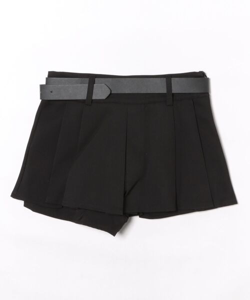 SPINNS（スピンズ）の「プリーツミニスカート/ベルト付き/インナーパンツ付き（スカート・レディース・グレー/ブラック・ONESIZE）」の13枚目の写真
