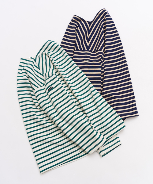 SAINT JAMES（セントジェームス）の「SAINT JAMES / セントジェームス 別注 ウエッソンルーズ（Tシャツ/カットソー・メンズ・ネイビー/グリーン・5/4/6）」の5枚目の写真