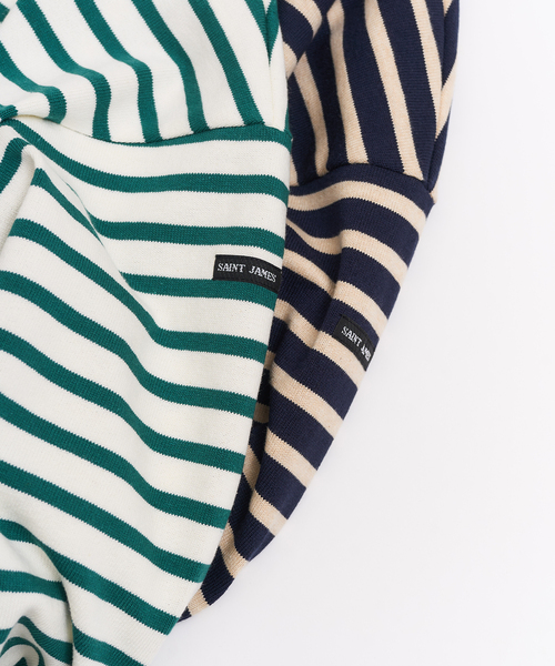 SAINT JAMES（セントジェームス）の「SAINT JAMES / セントジェームス 別注 ウエッソンルーズ（Tシャツ/カットソー・メンズ・ネイビー/グリーン・5/4/6）」の8枚目の写真