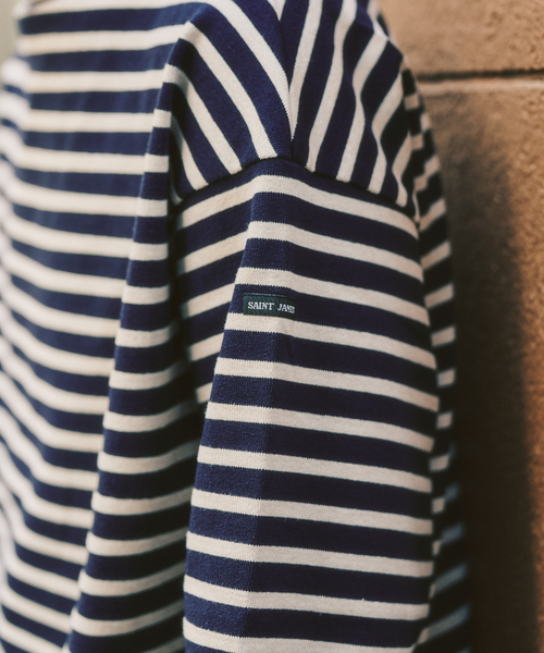 SAINT JAMES(セントジェームス)の「SAINT JAMES / セントジェームス 別注 ウエッソンルーズ(Tシャツ/カットソー・メンズ・ネイビー/グリーン・5/4/6)」の17枚目の写真