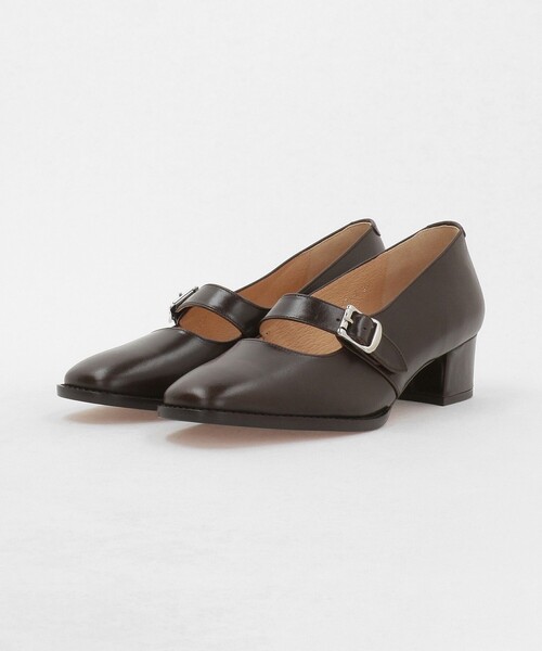 Steven Alan(スティーブンアラン)の「<Steven Alan>レザー モンク ストラップ ヒール シューズ(パンプス・レディース・ダークブラウン・37/36/37h/36h)」の2枚目の写真