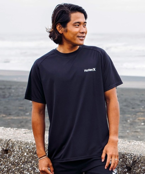 Hurley/ハーレー 水着 ラッシュガード 半袖 Tシャツ UVカット 撥水 速