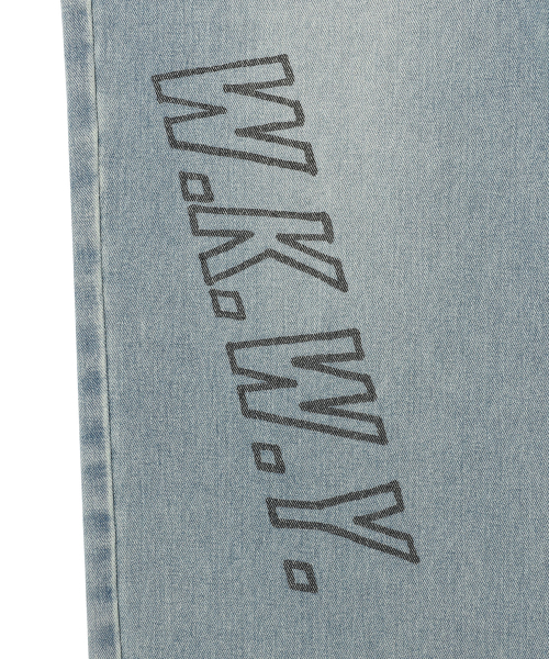 Wacky WiLLy(ワッキーウィリー)の「ストレートグラフィックデニムパンツブルー(デニムパンツ・レディース・その他・SMALL/MEDIUM/LARGE/X-LARGE)」の7枚目の写真