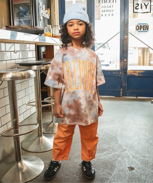BREEZE(ブリーズ)の「B NEWJACK ビッグシルエットタイダイ半袖Tシャツ(Tシャツ/カットソー・キッズ・ブラウン/レインボー・120/100/160/140)」の3枚目の写真