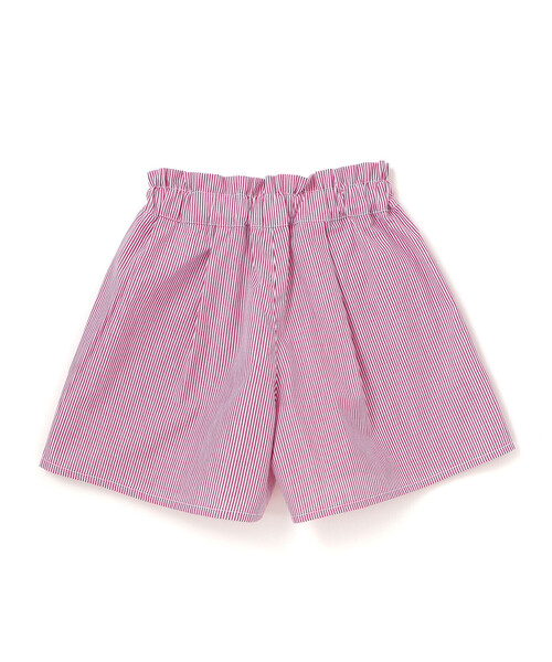 BeBe Petits Pois Vert（ベベプチポワヴェール）の「【店舗限定】ストライプ切り替えトップス＋ショートパンツセットアップ(95～150cm)（セットアップ・キッズ・ブルー系その他2/レッド系その他・110cm/120cm/95cm/100cm/140cm/130cm/150cm）」の7枚目の写真
