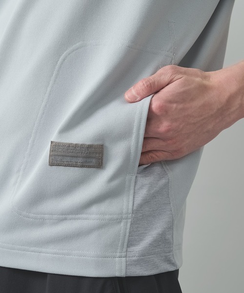 POLIQUANT(ポリクアント)の「【POLIQUANT/ポリクアント】THE DEFORMED PTRN. S/S PULLOVER(Tシャツ/カットソー・メンズ・ブラック/ライトグレー・1/2)」の3枚目の写真