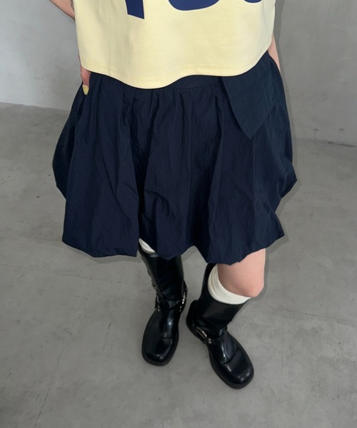 Bamm(バム)の「ナイロンバルーンミニスカート(スカート・レディース・グレー/ネイビー/ブラック・FREE)」の19枚目の写真