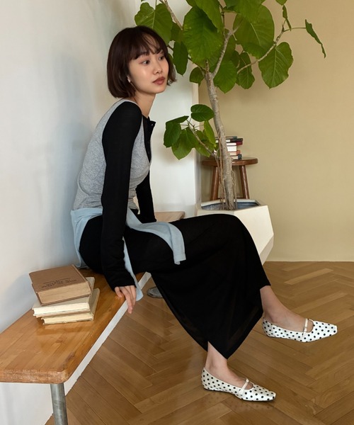 FUULLY STUDIO(フーリィーステューディオ)の「スクエアトゥドットパンプス(パンプス・レディース・アイボリー/ブラック・SMALL/MEDIUM/LARGE)」の8枚目の写真