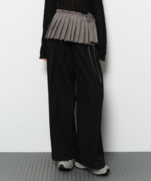 DIAGONAL（ダイアゴナル）の「プリーツラップスカート（グレー）（スカート）」