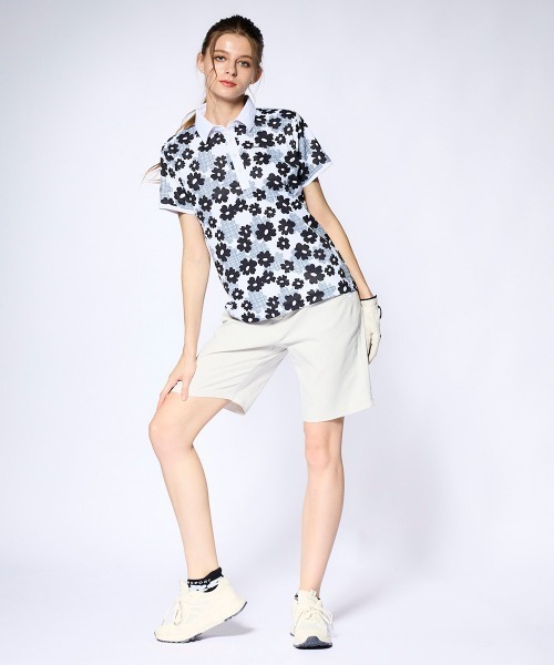 marie claire(マリ・クレール)の「【marie claire:マリ.クレール】レディースショートパンツ ゴルフ(その他パンツ・レディース・ライトグレー/イエロー・XX-LARGE/X-LARGE)」の4枚目の写真