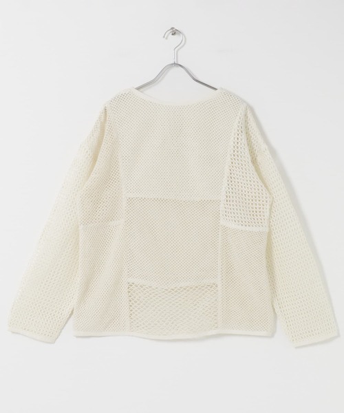 URBAN RESEARCH DOORS(アーバンリサーチドアーズ)の「2wayメッシュプルオーバー(ニット/セーター・レディース・カーキ/アイボリー・FREE)」の10枚目の写真