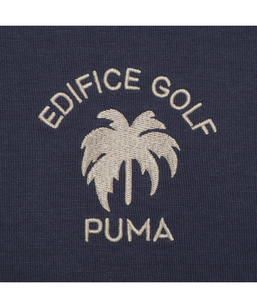 PUMA(プーマ)の「PUMA プーマ メンズ ゴルフ PUMA x EDIFICE パームロゴ フーディ(パーカー・メンズ・ネイビー/オフホワイト・MEDIUM/X-LARGE/LARGE)」の13枚目の写真