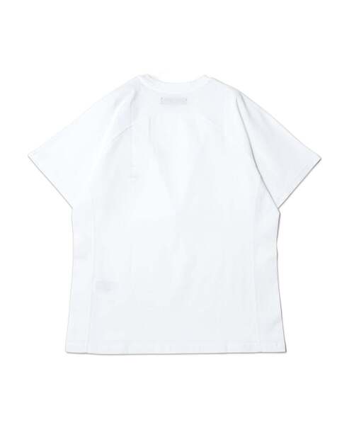 1PIU1UGUALE3 RELAX (ウノピゥウノウグァーレトレ リラックス)の「【1PIU1UGUALE3】 GRADIENT RHINESTONE TEE グラデーション ラインストーンロゴ Tシャツ(Tシャツ/カットソー・メンズ・ブラック/ホワイト・3/2/4)」の3枚目の写真