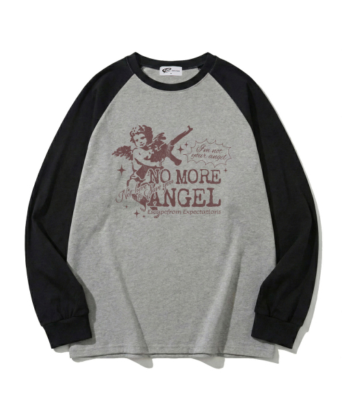 ESCAPEFROM(エスケープフロム)の「ノモアエンジェルプリントセミオーバーフィットロングスリーブグレー(Tシャツ/カットソー・レディース・その他・MEDIUM)」の2枚目の写真