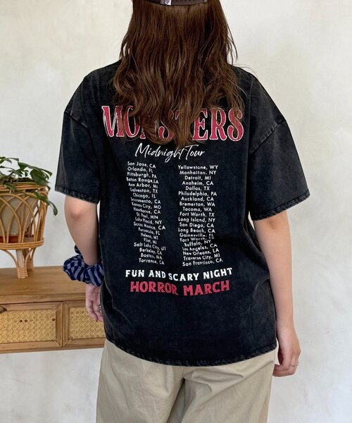 CPCM（シーピーシーエム）の「パウダー加工半袖T（Tシャツ/カットソー・レディース・ブラック/ベージュ/ネイビー/パープル・FREE）」の18枚目の写真