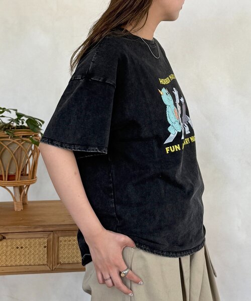 CPCM（シーピーシーエム）の「パウダー加工半袖T（Tシャツ/カットソー・レディース・ブラック/ベージュ/ネイビー/パープル・FREE）」の19枚目の写真